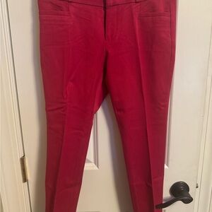 Banana Republic Women's Pink/Magenta Sloan Fit Pants